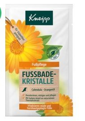(DE) Kneipp, Sól do kąpieli stóp, nagietek i pomarańcza, 40g (PRODUKT Z NIE