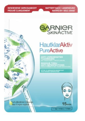(DE) Garnier, Teebaumol, Maska do twarzy, 23g (PRODUKT Z NIEMIEC)