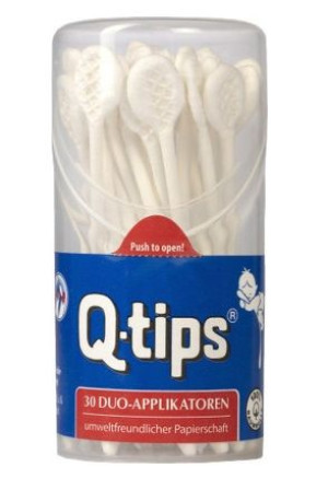 (DE) Q-Tips, Aplikator kosmetyczny, 30 sztuk (PRODUKT Z NIEMIEC)