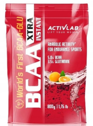 BCAA X-tra Instant Pomarańcza, 800g - Długi termin ważności!