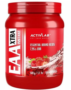 EAA Xtra Instant, malina/truskawka, 500g - Długi termin ważności!
