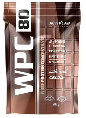 ActivLab, WPC 80 Standard Czekolada Mleczna, 700g - Długi termin ważności!