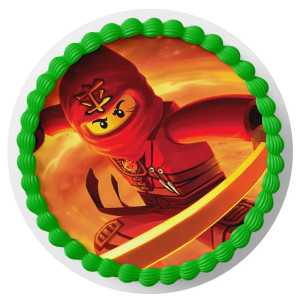 Opłatek Na Tort Lego Ninjago + Napis Gratis
