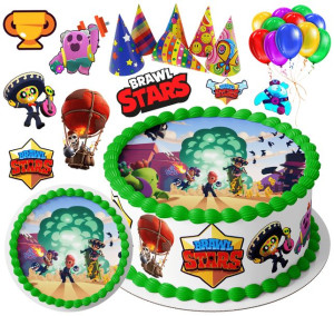 Opłatek Na Tort Brawl Stars + Postacie I Napis