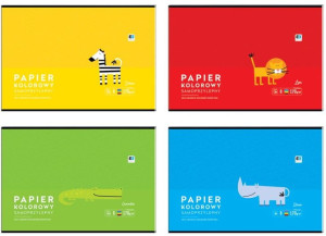 Zeszyt papierów kolorowych samoprzylepnych B4 8k 170g B&B Kids Interdruk, r