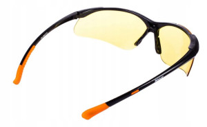 Rooks Okulary Ochronne Uv, Kontrastowe, Żółte