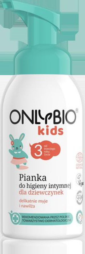 Onlybio Kids, Pianka do higieny intymnej dla dziewczynek od 3. roku życia,