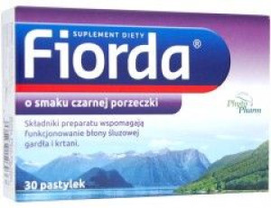 Fiorda smak porzeczkowy 30 pastylek - Długi termin ważności!