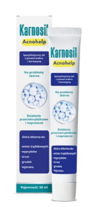 Karnosil Acne help Żel specjalistyczny z jonami srebra i karnozyną 50ml - D