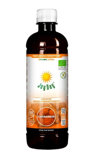 Joy Day, Koncentrat napoju probiotycznego, topinambur, 500 ml - Długi termi
