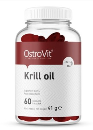 OstroVit, Krill oil, 60 kapsułek - Długi termin ważności!