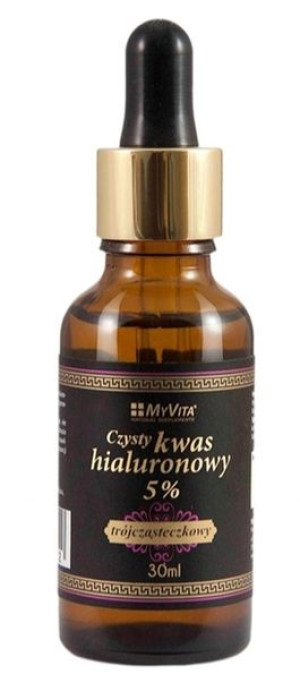 MyVita, Czysty kwas hialuronowy 5% trójcząsteczkowy, 30 ml - Data ważności: