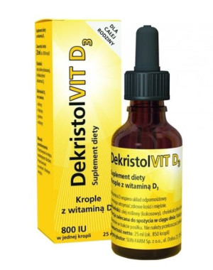 Dekristolvit D3, krople doustne, 25 ml - Długi termin ważności!
