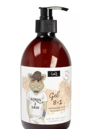 LaQ, Żel pod prysznic 8w1, Dzik, 300 ml - Długi termin ważności!