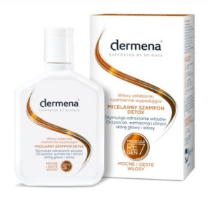 Dermena, Szampon micelarny Detox włosy osłabione, nadmiernie wypadające, 20