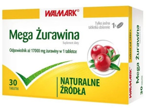 Mega Żurawina 30 tabletek - Długi termin ważności!