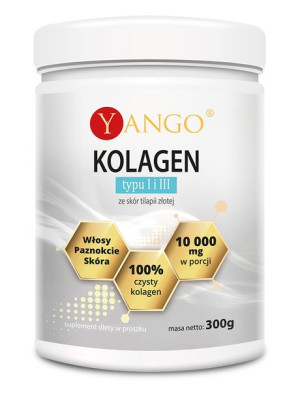 Yango, Kolagen typu I i III, 300g - Długi termin ważności!