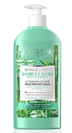 Eveline, Głęboko nawilżający balsam do ciała, aloes, 350 ml - Długi termin