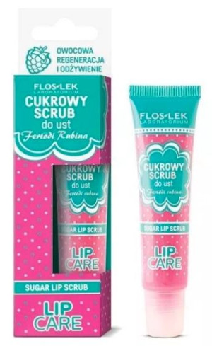 Flos-Lek Lip Care Cukrowy scrub do ust Fertodi Rubina 14g - Długi termin wa