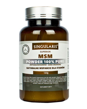 Singularis Superior MSM Powder 100% Pure 100g - Długi termin ważności!
