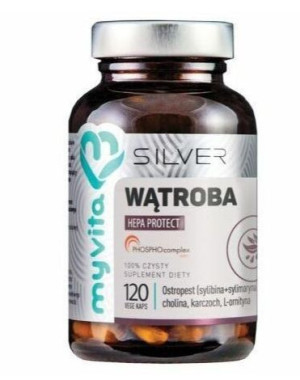 MyVita, Silver PRO Complex, Wątroba, 120 kapsułek - Data ważności:31.8.2022