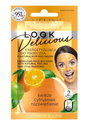 Eveline, Look Delicious, Energetyzująca maseczka do twarzy, 10 ml - Długi t