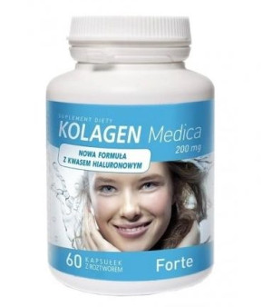 Medica Kolagen 200mg, 60 kapsułek - Długi termin ważności!
