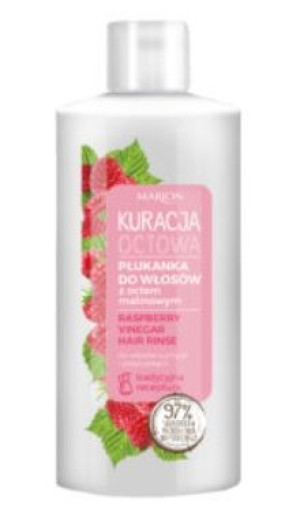 Marion, Płukanka do włosów z octem malinowym, 130 ml - Długi termin ważnośc