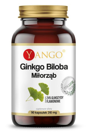Yango, Ginkgo Biloba, 90 kapsułek - Długi termin ważności!