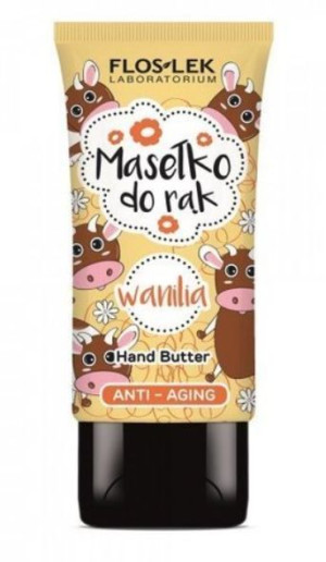 Flos-Lek, Masełko do rąk, Wanilia Anti-Aging, 50 ml - Długi termin ważności