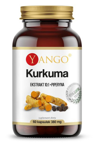Yango, Kurkuma, 60 kapsułek - Długi termin ważności!