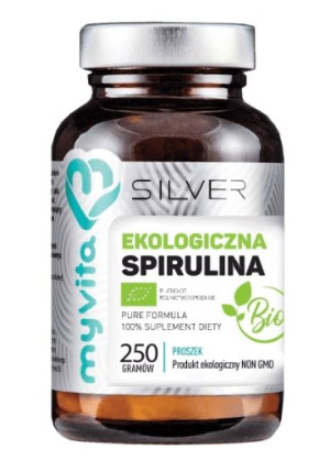 MyVita Silver, Spirulina BIO, 250g - Długi termin ważności!