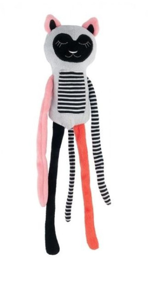 Canpol, Pluszowa przytulanka Śpiący lemur 68/059, coral, 1 sztuka