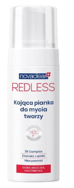 Novaclear, Redless Kojąca Pianka do mycia twarzy, 100 ml - Długi termin waż