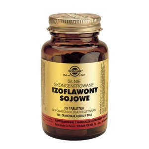 Solgar Izoflawony sojowe 30 tabletek - Długi termin ważności!