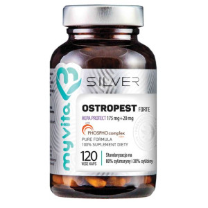 MyVita Silver, Ostropest Forte, 120 kapsułek - Długi termin ważności!