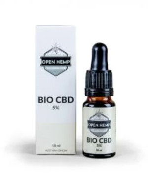 Open Hemp, Olej BIO CBD 5%, 10 ml - Długi termin ważności!