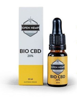 Open Hemp, Olej BIO CBD 20%, 10 ml - Długi termin ważności!
