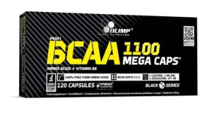 Olimp, BCAA Mega Caps 1100mg, 120 kapsułek - Długi termin ważności!
