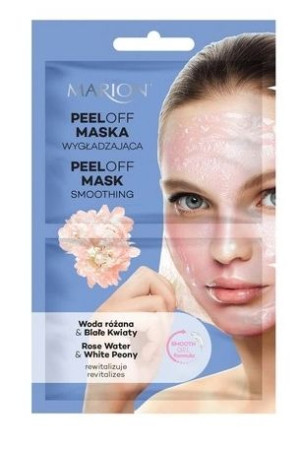 Marion, Maseczka peel-off wygładzająca peonia i biiałe kwiaty, 18 ml - Dług