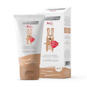 Biała Perła, Kids, 3-6 lat, pasta do zębów o smaku gumy balonowej, 50 ml -