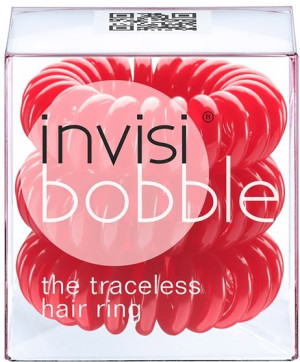 Invisibobble Rapberry Red gumki do włosów 3 sztuki