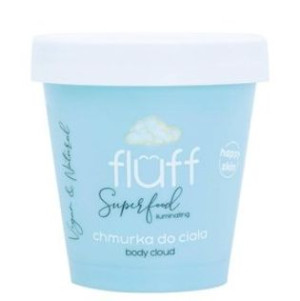 Fluff, Rozświetlająca chmurka do ciała, 150g - Długi termin ważności!