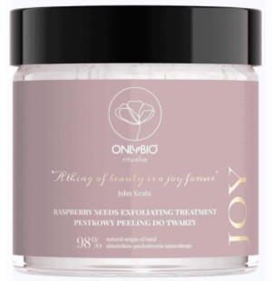 Onlybio, Pestkowy peeling do twarzy, 50 ml - Długi termin ważności!