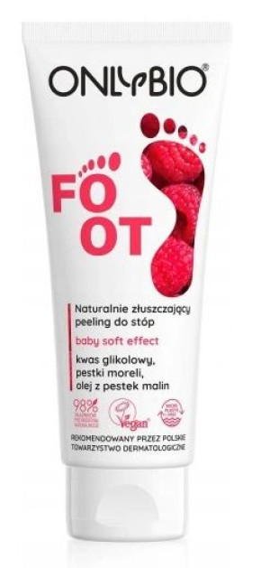 Onlybio Foot, Naturalnie złuszczający peeling do stóp, 75 ml - Długi termin