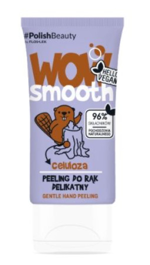 Flos-Lek, Wow Smooth! Peeling do rąk wygładzający Orzech, 50g - Długi termi