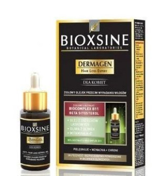Bioxsine Dermagen, Ziołowy olejek dla kobiet przeciw wypadaniu włosów, 30 m