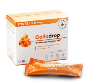 Colladrop Forte kolagen 10000mg, 30 saszetek - Długi termin ważności!