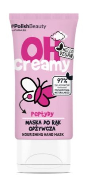 Flos-Lek, OH Creamy! Peptydy Maska do rąk odżywcza, 50 ml - Długi termin wa
