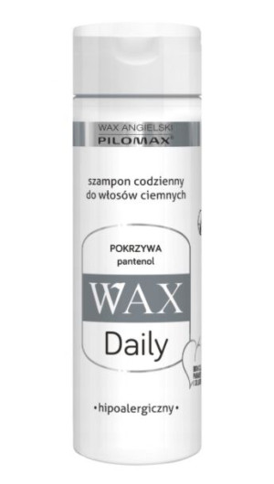 Wax Angielski Pilomax, Daily Szampon do włosów ciemnych, 200 ml - Długi ter